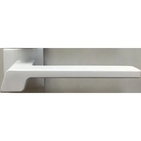 Дверная ручка на раздельном основании Linea Cali Stream 484/024 WHITE MATT белый матовый