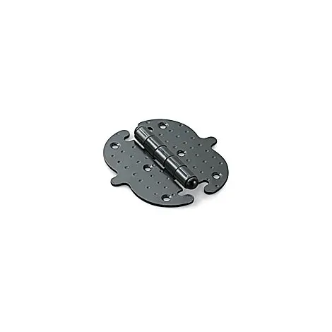Петля накладная фигурная Stant ПН5-90 матовый черный 