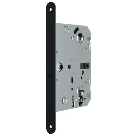 Корпус врезного замка под цилиндр без отв. пл. AGB POLARIS WAVE B06133.50.93 черный