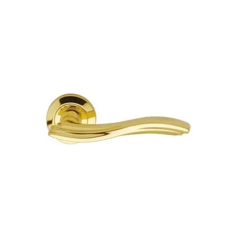 Дверная ручка на круглом основании Linea Cali MARINA 755/102 OZ золото глянцевое