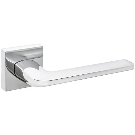 Дверная ручка на квадратном основании Fuaro K.DM51.FLOW (FLOW DM) CP-8 хром