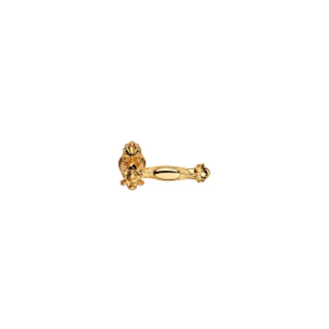 Дверная ручка на круглом основании Linea Cali QUEEN small 015 OZ золото глянцевое