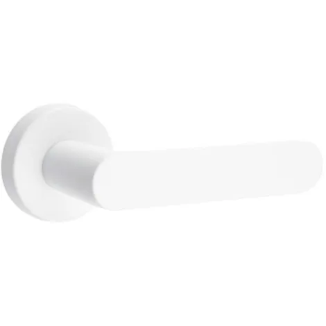Дверная ручка на круглом основании Fimet Shape 1320/232 BO белый