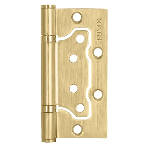 Петля универсальная без врезки Punto IN4200W SB (200-2B 100x2,5) матовое золото