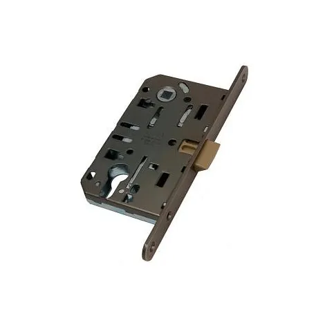 Замок с пластиковым язычком под цилиндровый механизм AGB MEDIANA EVOLUTION B01103.50.12 античная бронза