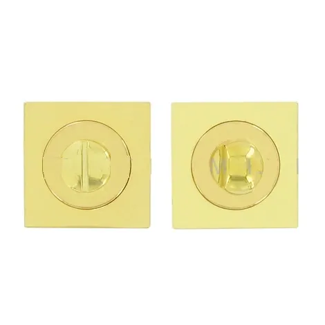 Фиксатор на квадратной металлической розетке Sicma WC Si PV 50x50 mm золото