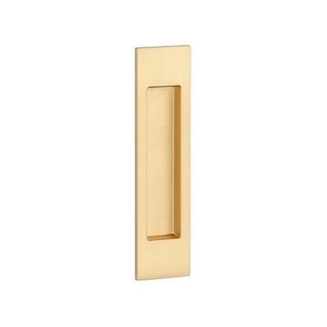 Ручка для раздвижных дверей на прямоугольном основании APRILE 7039 GOLD SATIN матовое золото