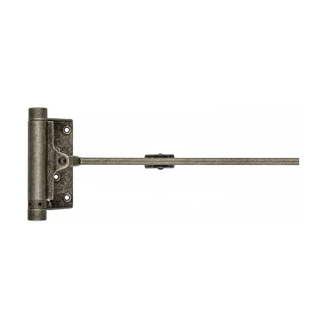 115FA003 Доводчик дверной стальной пружинный до 60кг ALDEGHI (125x300мм) античное серебро