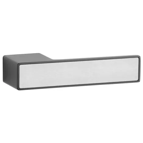 Дверная ручка на прямоугольном основании APRILE HEDERA RTH L BK TH магнитная вставка под облицовку