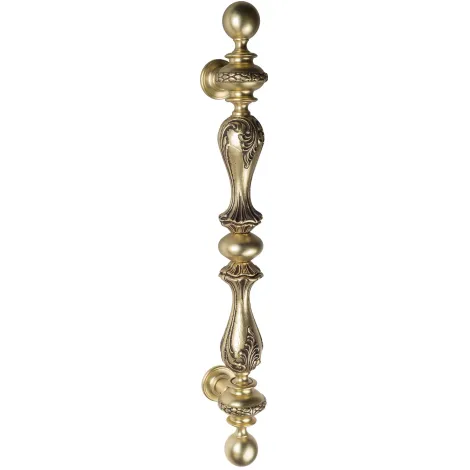 Ручка скоба Venezia \"PALAZZO\" 640мм (445мм) французское золото + коричневый