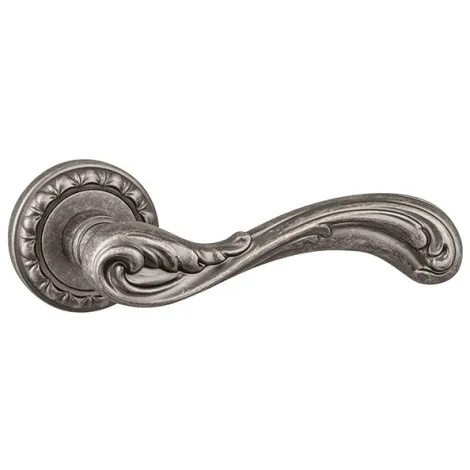 Дверная ручка на круглом основании Punto R.MT53.PALMIRA (PALMIRA MT) OS-9 античное серебро