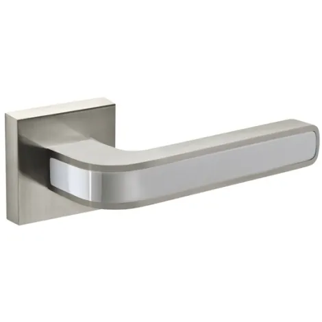 Дверная ручка на квадратном основании K.DM51.NEO (NEO DM) SN/CP-3 матовый никель/хром