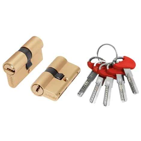 Цилиндровый механизм Fuaro (D-PRO500/60) D-PRO5000Key60(25+10+25) SSG-39 сатинированное золото 5Key