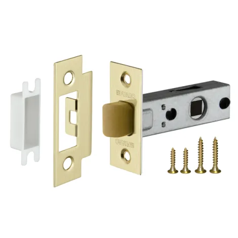 Защелка врезная Fuaro PLASTIC P12-45-25 SG матовое золото