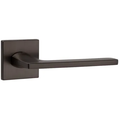 Дверная ручка на квадратном основании Punto раздельная K.ARC.Q52.MAIN GR-23 графит