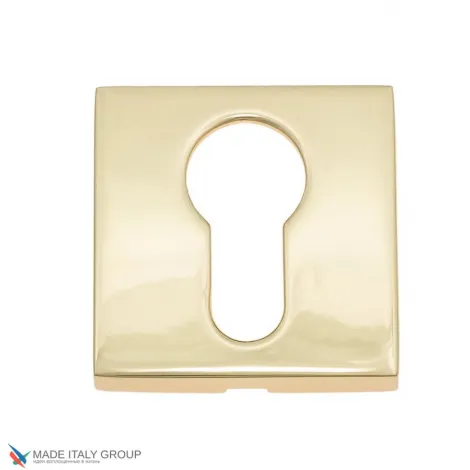 Накладка под цилиндр на квадратном основании Fratelli Cattini CYL 8-OLV полированная латунь 2 шт.