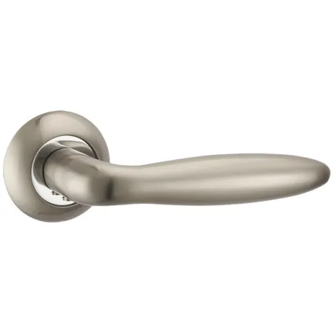 Дверная ручка на круглом основании Punto R.TL54.BASIS (BASIS TL) SN/CP-3 матовый никель/хром