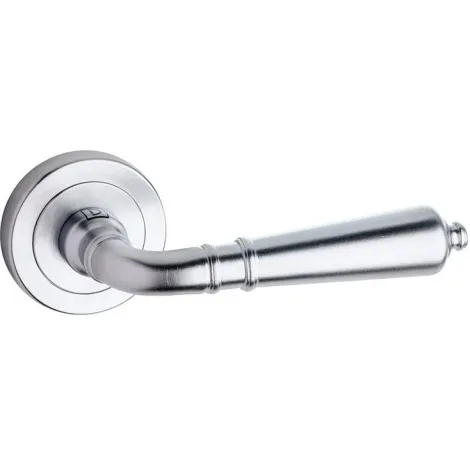 Дверная ручка на круглом основании Pasini Mod 800 матовый хром