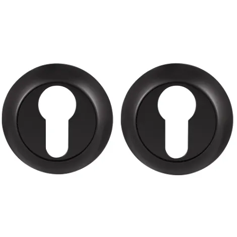 Накладка под цилиндр на круглом основании Ajax ET.R.JR54 (ET JR) BL-24 черный