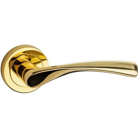 Дверная ручка на круглом основании Pasini Ninfa 3471 латунь