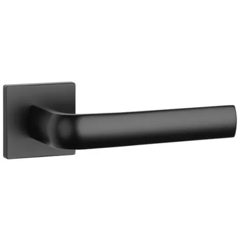 Дверная ручка на квадратном основании APRILE MELA Q 7S BK черный