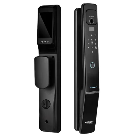 Замок врезной электронный Hogo V05 с распознаванием лица черный