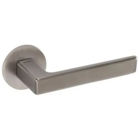 Дверная ручка Tupai на круглом основании 3095 R 5S-163 никель сатиновый