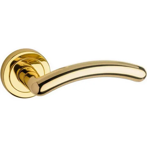 Дверная ручка на круглом основании Pasini Dena 3281 латунь