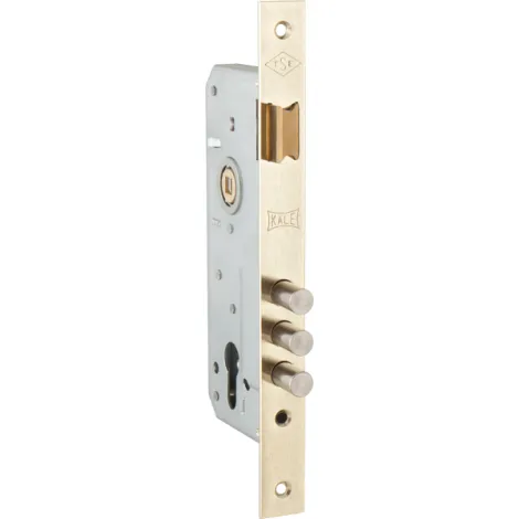 Корпус врезного замка с защелкой Kale Kilit 152/3MR (45 mm) w/b (латунь)