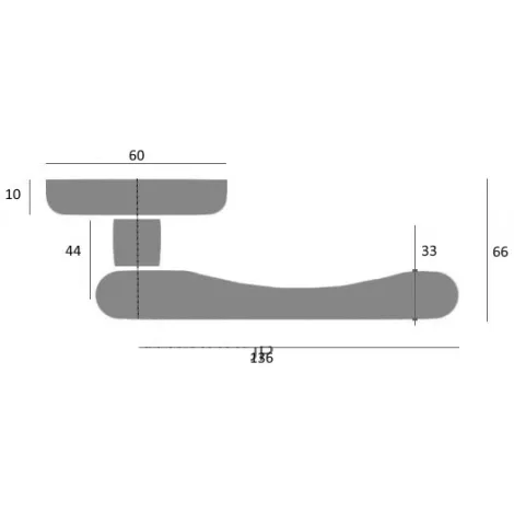 Ручка скоба Venezia \"MONTE CRISTO\" 322мм (260мм) D5 натуральное серебро + черный