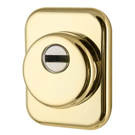 Броненакладка на ЦМ квадрат (от вырывания, 25 мм) ET/ATC-Protector 1-25(SQ) GP-2 золото