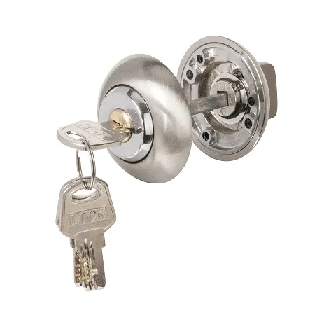 Ручка поворотная с фиксацией ключом Ajax BK6.FIX.JR SN-3 матовый никель