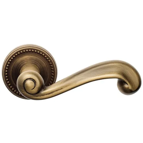 Дверная ручка на круглом основании Venezia \"CARNEVALE\" D3 матовая бронза