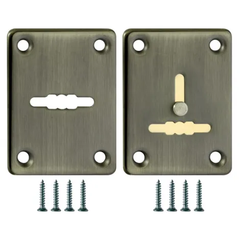 Декоративная накладка Fuaro ESC081/082-ABG-6 бронза на сув. замок сталь (1 пара)