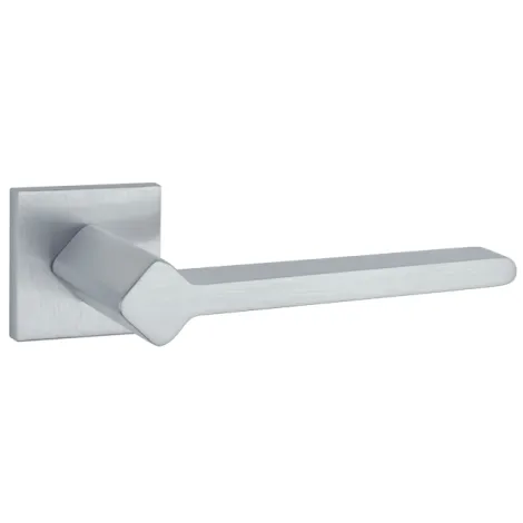 Дверная ручка на квадратном основании APRILE NINFEA Q 7S SC матовый хром