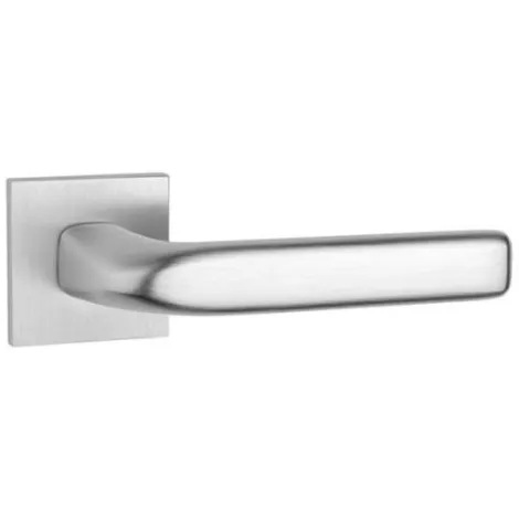 Дверная ручка Tupai на квадратном основании 4162 Q 5S-96 матовый хром