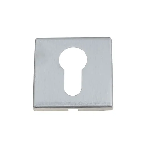 Накладка дверная под цилиндр на квадратном основании Venezia CYL-1 FSS матовый хром 2 шт.