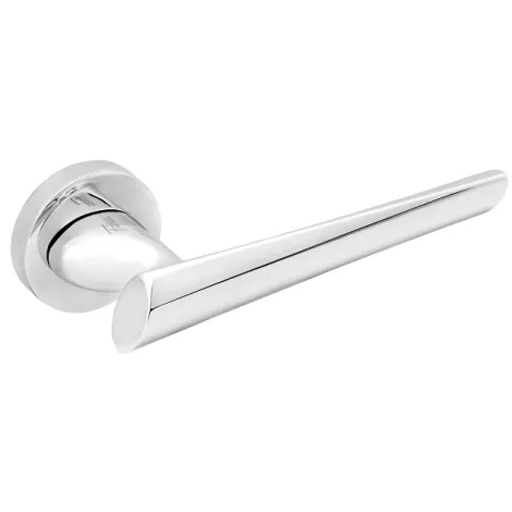 Дверная ручка на круглом основании FANTOM \"Изабель\" CP хром