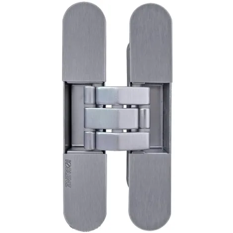 Петля универсальная скрытой установки Kubica 7080 DXSX, EA 100кг стальной эффект