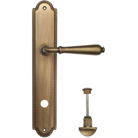 Дверная ручка Venezia \"CLASSIC\" WC-2 на планке PL98 матовая бронза