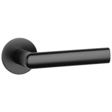 Дверная ручка на круглом основании APRILE SILENA R 7S BLACK черный