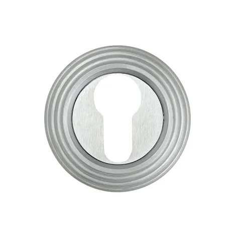 Накладка дверная под цилиндр на круглом основании Venezia CYL-1 D8 матовый хром 2 шт.