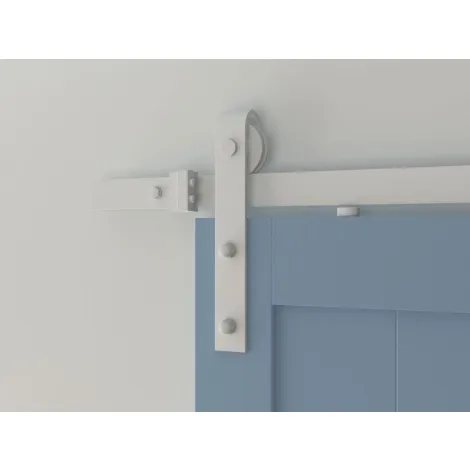 Комплект роликов для раздвижных дверей амбарного типа Лофт А-3 белый