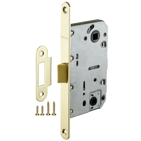 Защелка врезная Fuaro PLASTIC P96WC-50 GP латунь