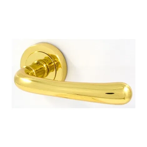 Дверная ручка на круглом основании Pasini Gamma 3401 OLV латунь