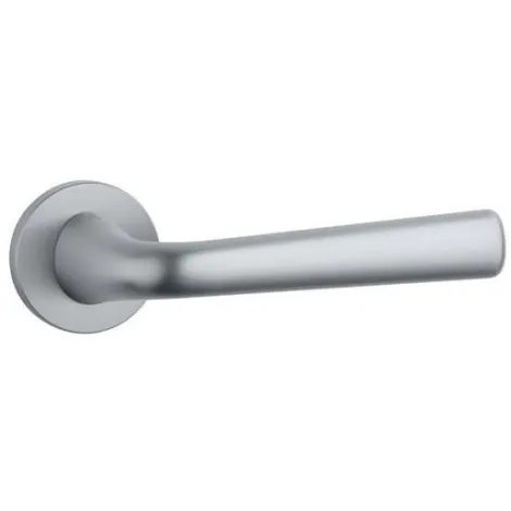 Дверная ручка на круглом основании APRILE TULIPA R 7S SC матовый хром