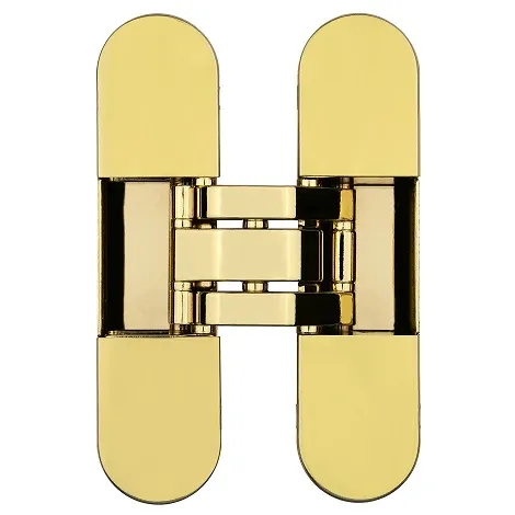 Петля скрытой установки универсальная Otlav Invisacta 300 3D (120x30 мм) 60кг полированное золото