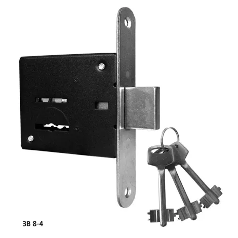 Замок врезной Omega (Омега) сувальдный ЗВ8-4, 3 ключа