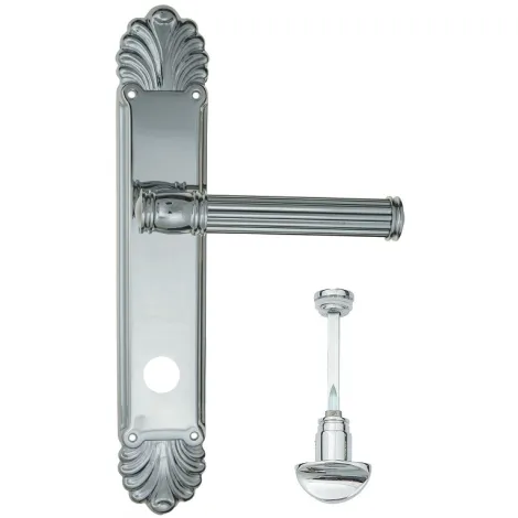Дверная ручка Venezia \"IMPERO\" на планке PL87 полированный хром