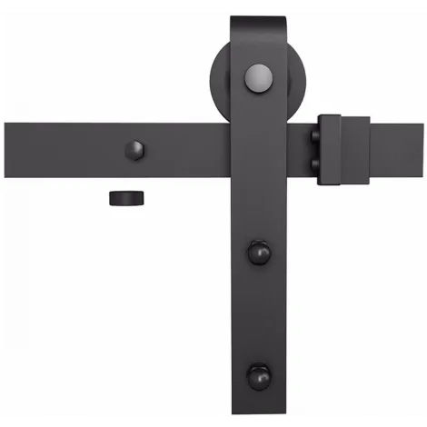 Комплект роликов для раздвижных дверей амбарного типа Лофт А-3 черный муар